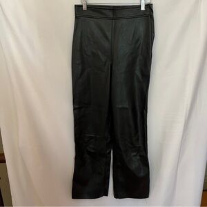H&M faux leather high rear pants